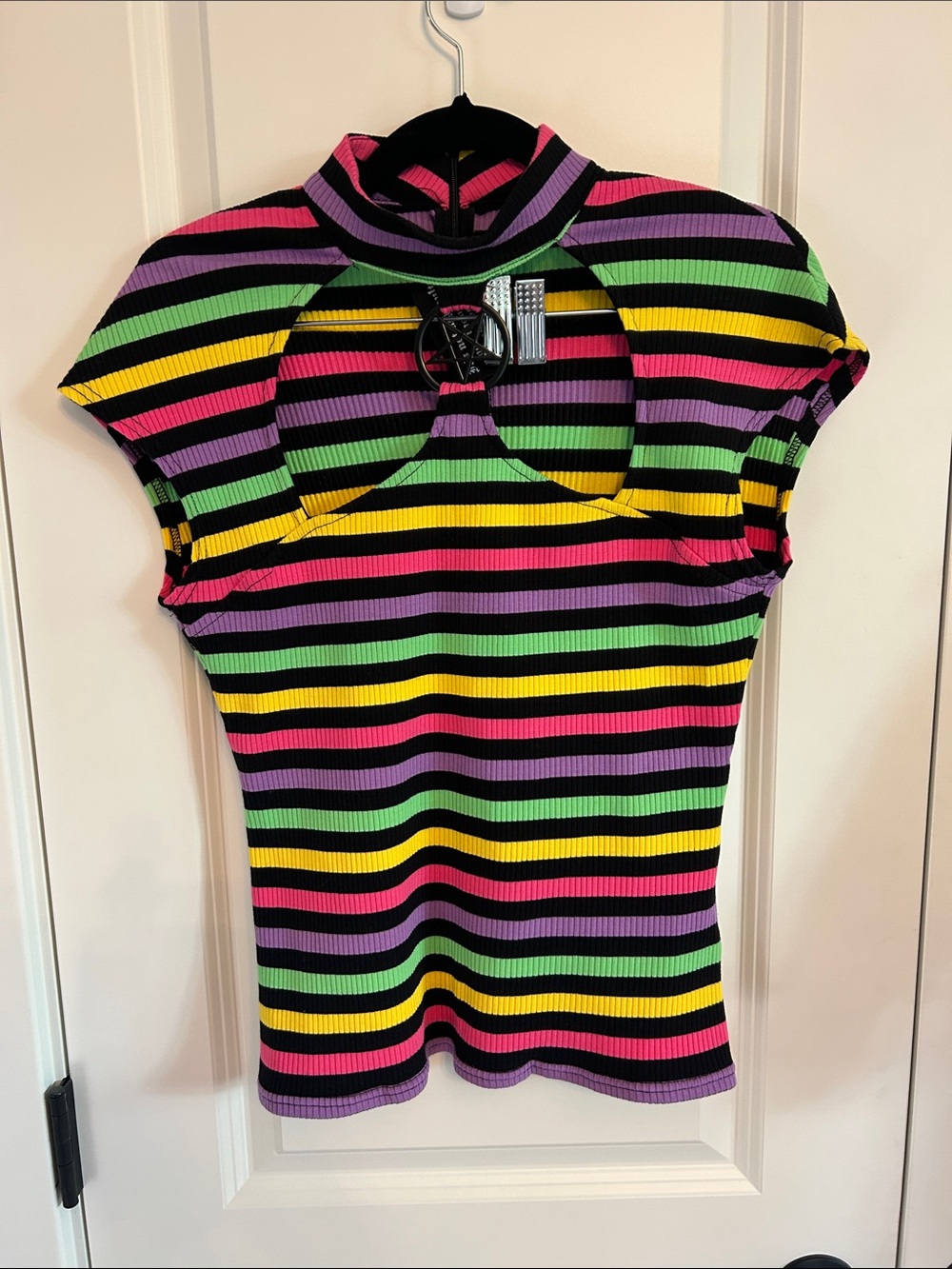 NWOT! Killstar Rainbow Warrior Ribbed Top